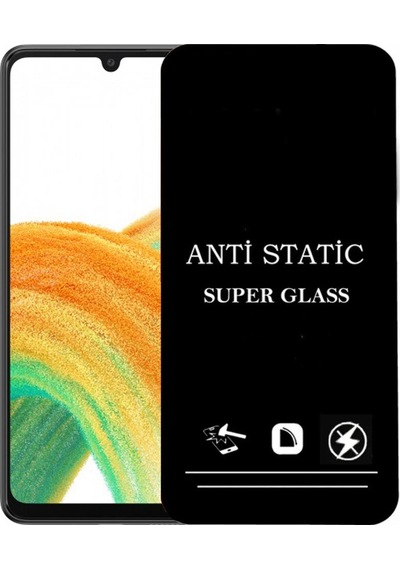 Samsung Galaxy Uyumlu A33 Anti Statik Ekran Koruyucu Toz Tutmayan Kırılmaz Cam