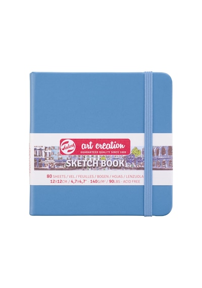 Unbekannt Sketchbook Royal Hardcover Eskiz Defteri 80 Yaprak 140 Gsm 12 X 12 Cm - Göl Mavisi Ka