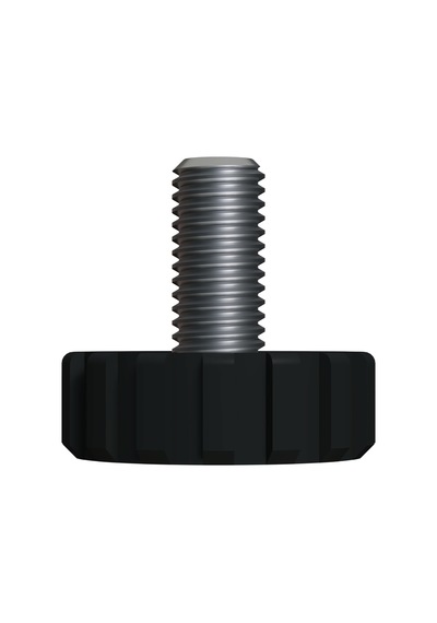 Cateksss M8 Ayar Vidası, Tırtıllı Vida, Bingo Ayak, Pingo Ayak Çap: 27 Mm Vida Uzunluğu 20 Mm Siyah - 22 Li Paket