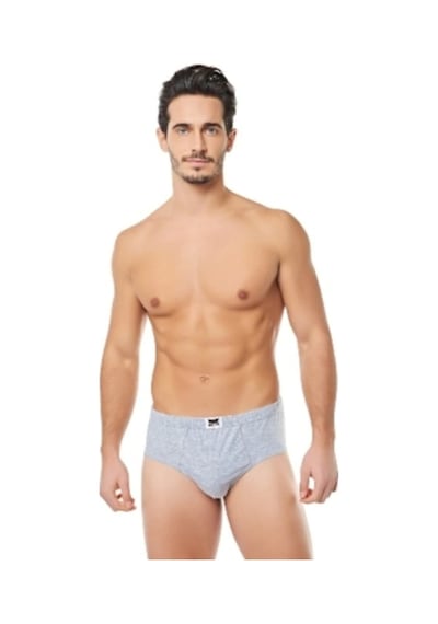Tutku Erkek 6'lı Paket Pamuk Kom Slip Külot - 0109 Gri