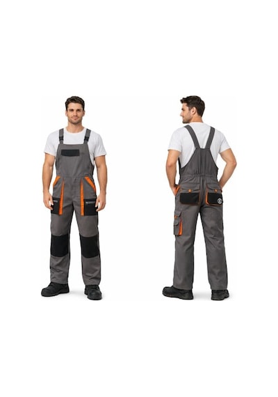 Orange Safety Workpro Bahçıvan Tulumu Gri