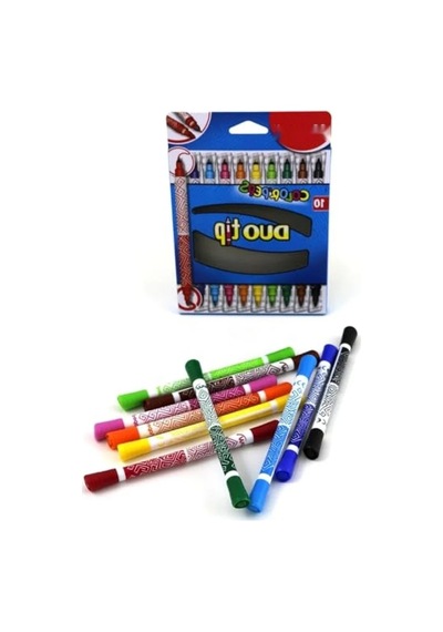 10 Renkli Keçeli Kalem Seti - Color Peps Duo
