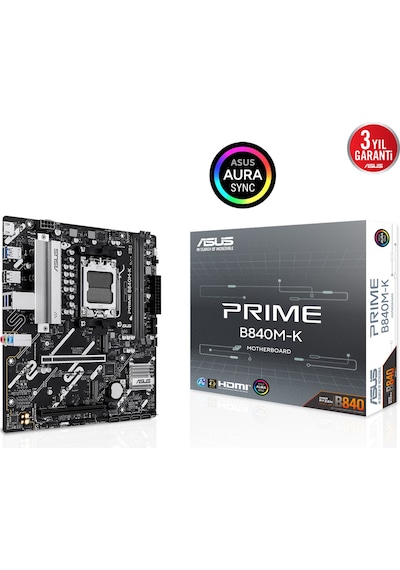 Asus Prıme B840m-k Ddr5 Hdmı Pcıe 4.0 Am5 Matx 92545420