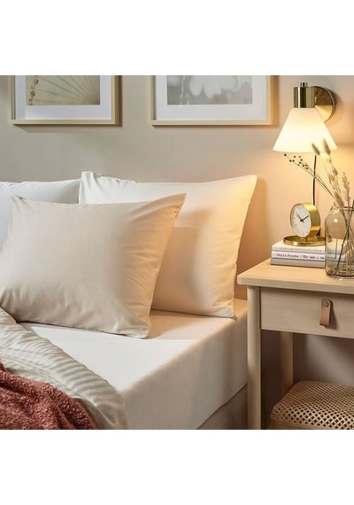 Ikea Nattjasmın 1 Çift Kişilik Çarşaf 180 X 200 Cm Beyaz