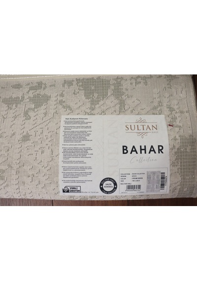 Bahar Serisi Krem Yeşil Yumuşak Geçişli Modern Desenli Halı Bt373 Renkli
