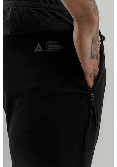 Airlife Sportswear Erkek Lastik Paçalı Eşofman Altı Siyah