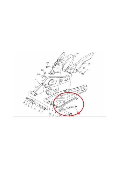 Yamaha Mt-07 Arka Maşa Koruyucu Plastik / Keçe 1Ws221510100 (407153567)