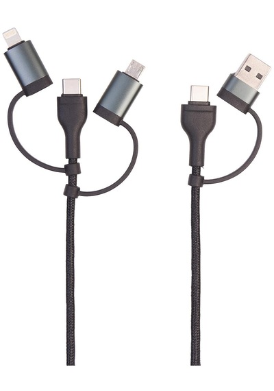 Abatech 6 In 1 Hızlı Şarj Ve Veri Kablosu Usb-a/c Usb-c/micro Usb, 3a/60w