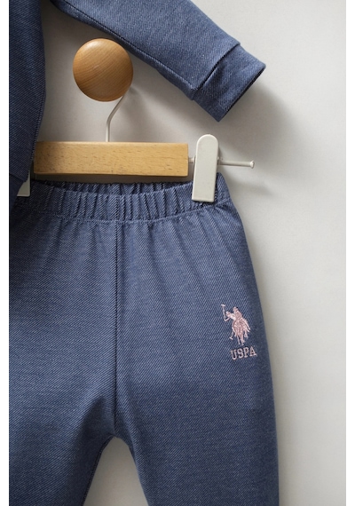 U.S. Polo Assn. U.s.polo Assn Kız Bebek 3lü Takım - Mavi Mavi