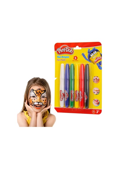 Play-doh Yüz Boyası 6 Renk Yu001 Karışık