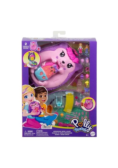 Polly Pocket Çanta Olabilen Micro Oyun Setleri - Hedgehog Mom And Baby Gkj63-jbj91