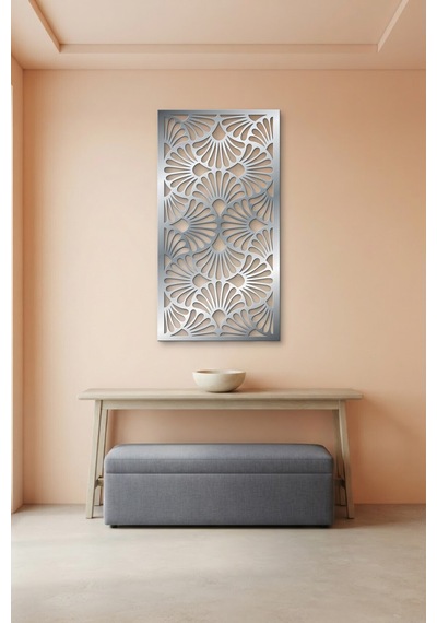 Dekoratif Panel Metal Duvar Tablosu - Duvar Sanatı - Duvar Dekoru - Krom