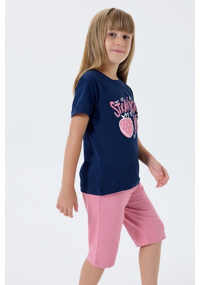 Rolypoly Kız Çocuk Lacivert Bermuda Takım 5274-48367 Lacivert