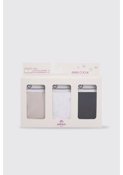 Panço Erkek Çocuk 3'lü Boxer Seti 2502bk14015 Renkli