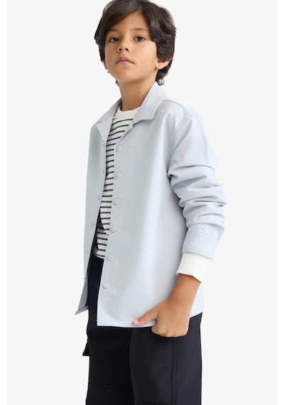 Defacto Erkek Çocuk Overshirt Fit Polo Yaka Baskılı Uzun Kollu Gömlek G2195a825auar213 Antrasit Defacto Erkek Çocuk Overshirt Fit Polo Yaka Baskılı Uzun Kollu Gömlek G2195a825auar213 Antrasit