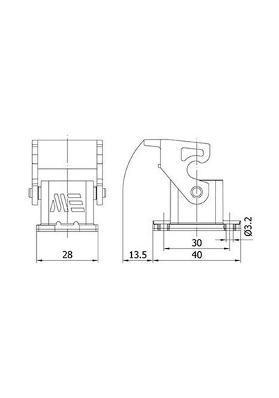 Mete Enerji 5x10a. Çoklu Termoplastik Makine Prizi 403075