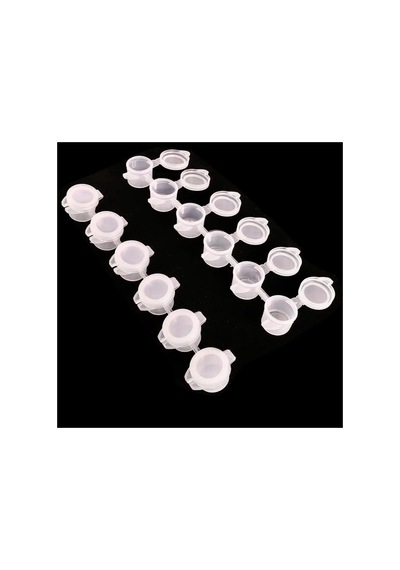 Tr 20 Gözlü Boya Kutusu 4 Ml Kapaklı Plastik Boya Saklama Kutusu Boncuk Kutusu Lens Kutusu Mini Organizer Genel