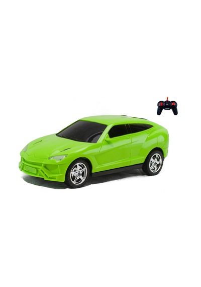 1/18 Uzaktan Kumandalı Jep Yeşil ful fonksiyon Pilli Işıklı 20 Cm