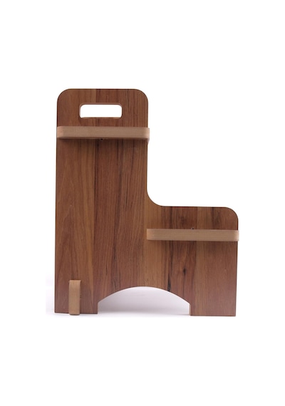 Rozitoys Ahşap Montessori Kaymaz Basamak Tabure Banyo Ve Lavabo Yükseltici Merdiven, 36x36x40 Cm, Mdf Melamin Kapl Genel