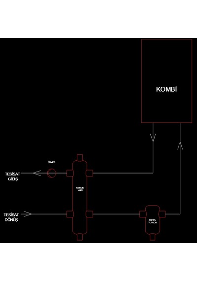 Hazır Denge Kabı 11/4" Denge Tankı Dn 32 Dişli
