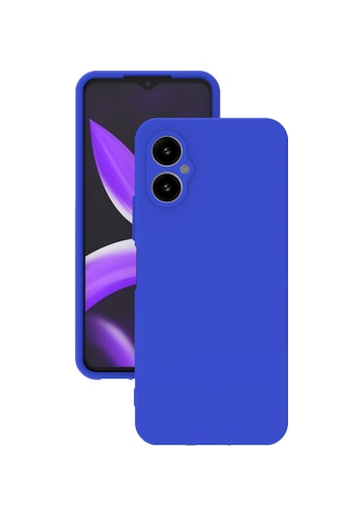 Omix X5 Kılıf Kamera Korumalı Silikon Rubber Arka Kapak Mavi
