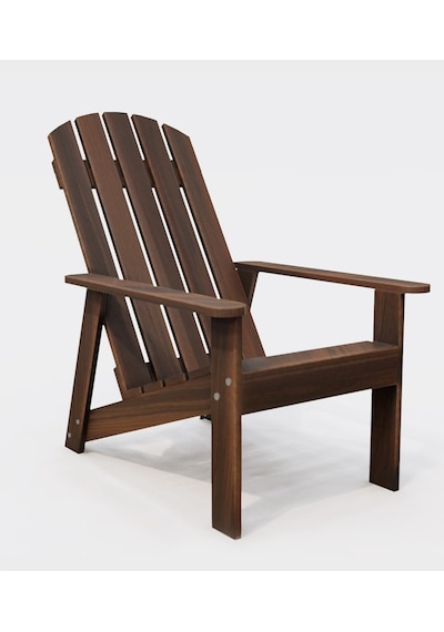 Modern Ahşap Oval Adirondack Balkon, Bahçe Koltuğu