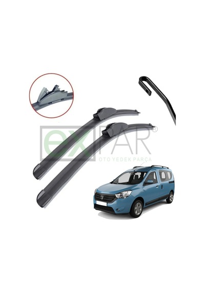 Dacia Dokker Ön Cam Silecek Süpürgesi Takımı 2012 - 2015 Model Arası Sağ Sol Takım