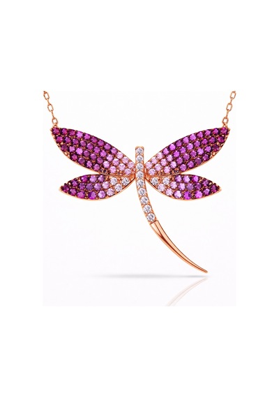925 Ayar Gümüş Rose Altın Kaplama Kaplama Kaplama Yusufçuk Kadın Kolye Özel Tasarım Rose Gold 925 Ayar Gümüş Rose Altın Kaplama Kaplama Kaplama Yusufçuk Kadın Kolye Özel Tasarım Rose Gold