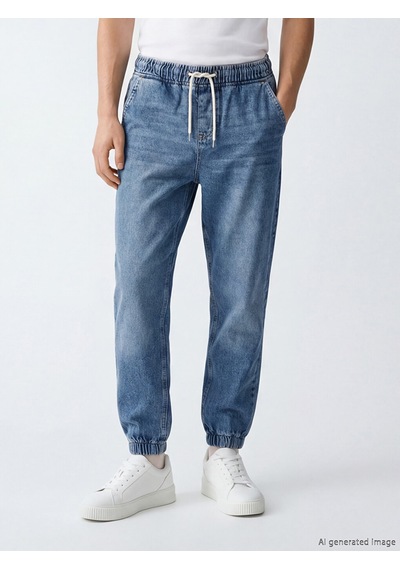 Lcw Jeans İndigo Jogger Fit Erkek Jean Pantolon