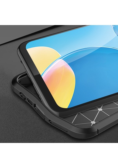 Microsonic Oppo A15s Kılıf Deri Dokulu Silikon