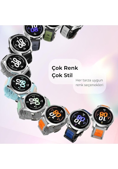 22mm Huawei Watch Gt6/gt6 Pro/gt5/gt5 Pro/gt4/watch 4 Pro/gt3/gt3 Pro/gt2/gt2 Pro 46mm Uyumlu Premium Çift Renkli Yumuşak Silikon Spor Kordon - Esnek, Su Geçirmez Çok Renkli 22mm Huawei Watch Gt6/gt6 Pro/gt5/gt5 Pro/gt4/watch 4 Pro/gt3/gt3 Pro/gt2/gt2 Pro 46mm Uyumlu Premium Çift Renkli Yumuşak Silikon Spor Kordon - Esnek, Su Geçirmez Çok Renkli