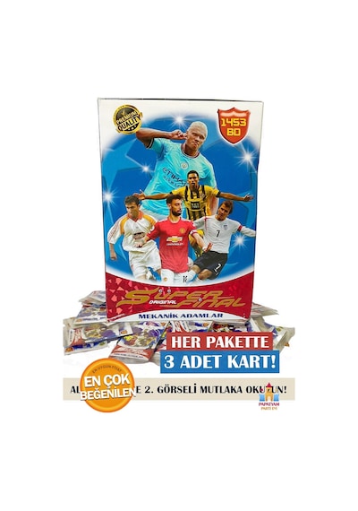 Süper Final Mekanik Adamlar Kart Seti - 60 Paket 180 Adet Kartla Zeka Gelişimini Destekleyin