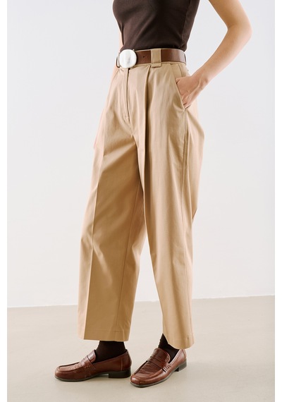 Manuka Gabardin Straıght Pileli Pantolon Camel Aw26pnt00004-05