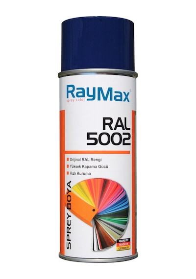 Raymax Akrilik Sprey Ral 5002 Ultramarin Mavi 400Ml.Madein German