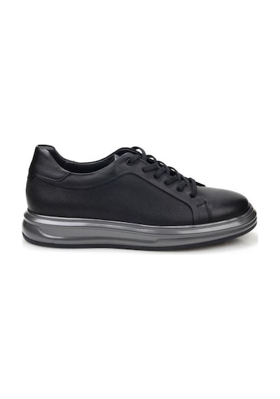 Pisagor Ps-1766 Erkek Hakiki Deri Sneakers & Spor Ayakkabı Siyah