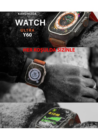 Akıllı Saat 45m Pro Ultra+ Smart Watch Türkçe Arama Bildirim İos Adroid Uyumlu