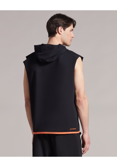 Skechers M Lw Fleece Two Yarn Mesh Detailed Sleeveless Hoodie Sweatshirt Erkek Siyah Sweatshirt S231029-001 Skechers M Lw Fleece Two Yarn Mesh Detailed Sleeveless Hoodie Sweatshirt Erkek Siyah Sweatshirt S231029-001