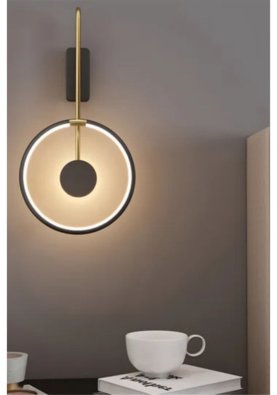 Yatak Odası Ve Koridorlar İçin Modern Amerikan Duvar Aplik 3148-w08-7e-yz Siyah-eskitme