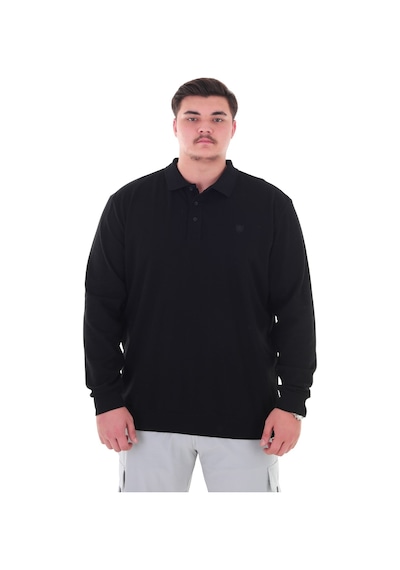 Erkek Büyük Beden 115-155 Kilo Arası İçin Uygun Uzun Kol Polo Yaka Mevsimlik Sweatshirt Siyah Erkek Büyük Beden 115-155 Kilo Arası İçin Uygun Uzun Kol Polo Yaka Mevsimlik Sweatshirt Siyah