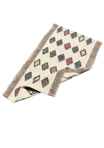 El Dokuma %100 Yün Küçük Kilim 67x108 Karışık Renkli Yün Kilim
