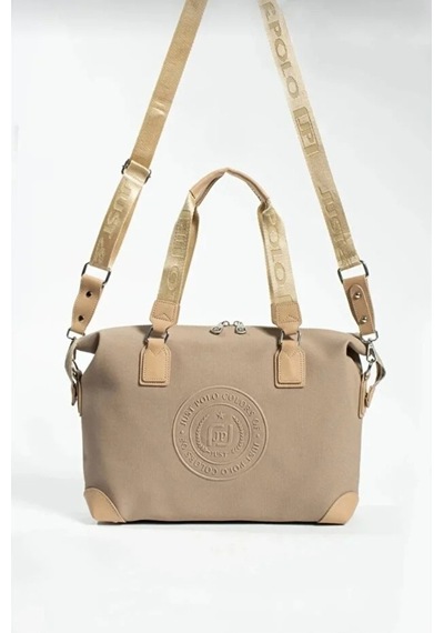Just Polo Kadın Spor Model Ayarlanabilir Askılı Büyük Boy Şık El & Omuz Çantası Shoulder Bag Kum 07441921