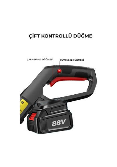 Şarjlı Çim Biçme Makinesi Tırpan 88v