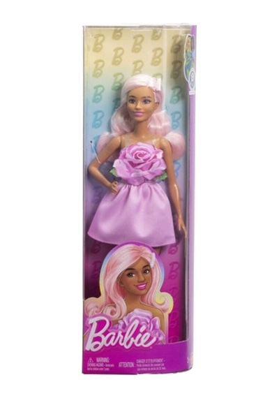 Barbie Doll Moda Tutkunları Pembe Elbiseli Sarışın