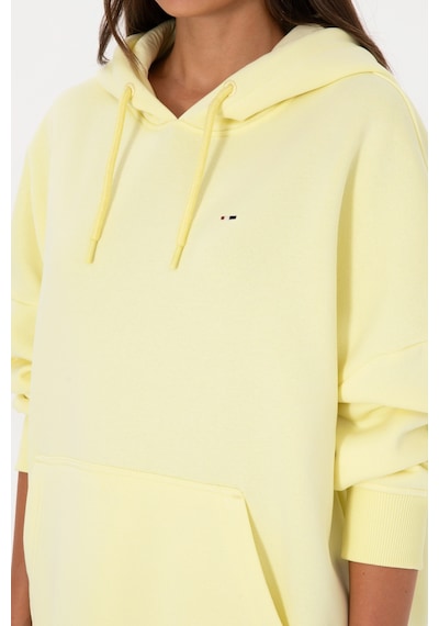 U.S. Polo Assn. Kadın Sarı Şardonlu Kapüşonlu Sweatshırt 50313567-VR044