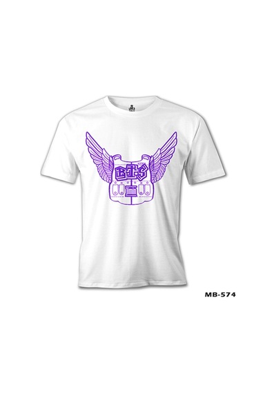 Bts - Jimin Wings Beyaz Erkek Tshirt