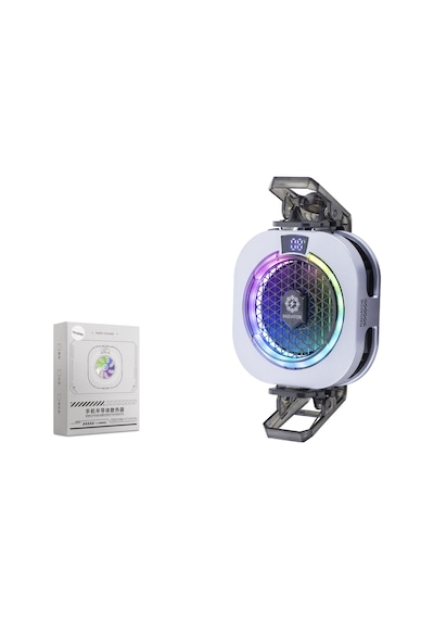 Hadron Hdx4385 Manyetik Klipsli Tablet Soğutucu Fan Rgb Isı Göstergeli İpad Uyumlu Siyah