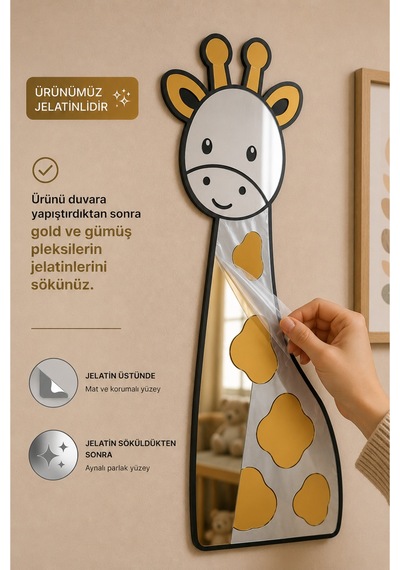 Zürafa Aynalı Pleksi Duvar Dekoru 40x19 Cm Çocuk & Bebek Odası Dekorasyonu Bebek & Çocuk Odası Duvar Süsü Çok Renkli Çok Renkli Zürafa Aynalı Pleksi Duvar Dekoru 40x19 Cm Çocuk & Bebek Odası Dekorasyonu Bebek & Çocuk Odası Duvar Süsü Çok Renkli Çok Renkli