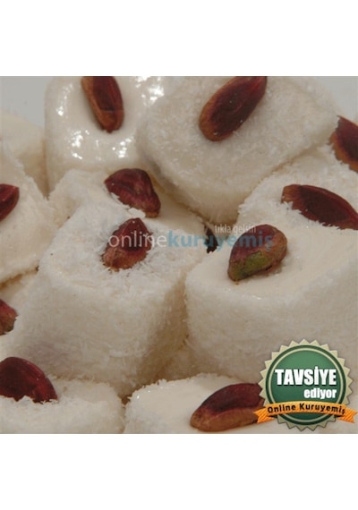 Online Kuruyemiş Antep Fıstıklı Beyaz Lokum 1000 Gr
