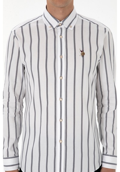 U.s. Polo Assn. Erkek Lacivert Gömlek Desenli 50308318-vr033 Lacivert