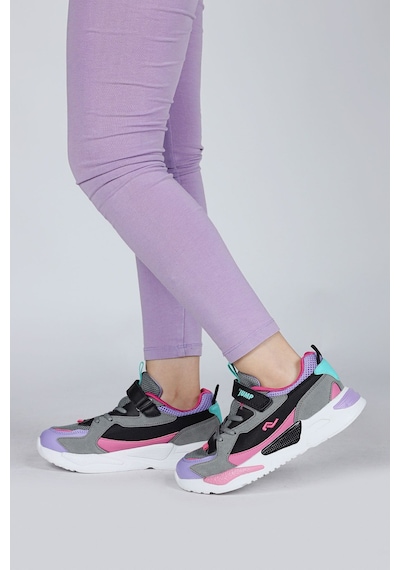 Jump 30058p Çocuk Sneaker Spor Ayakkabı Gri / Fuşe Gri - Fuşya